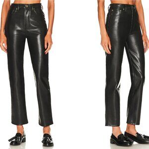 Agolde Recycled Leather Fitted 90's - Size 28